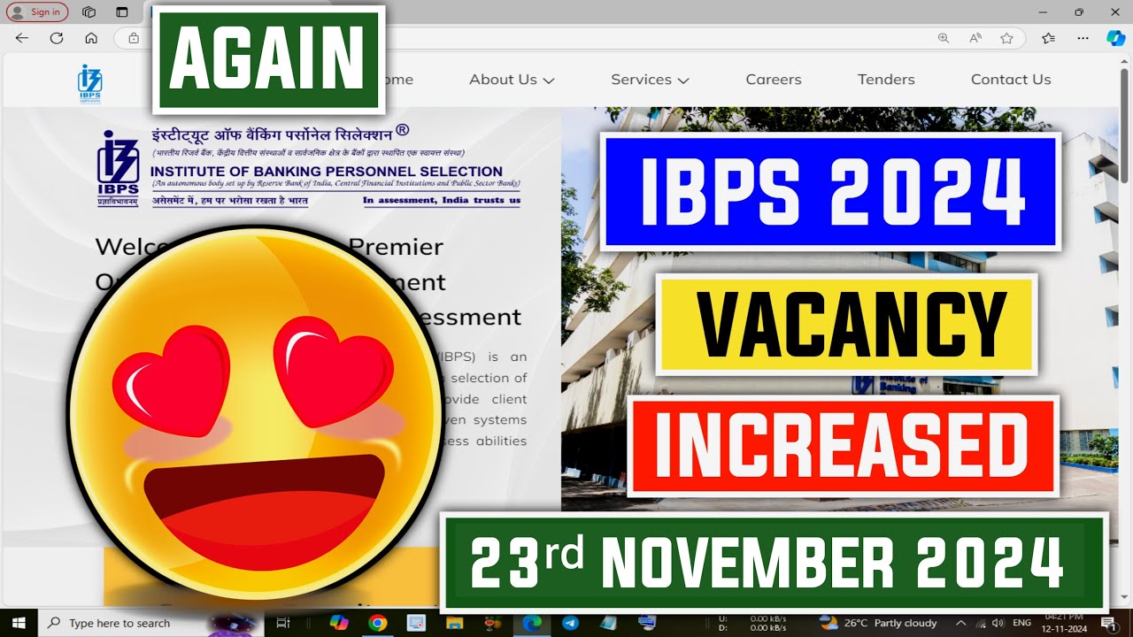 Again IBPS 2024 Vacancy Increased 🔥🔥