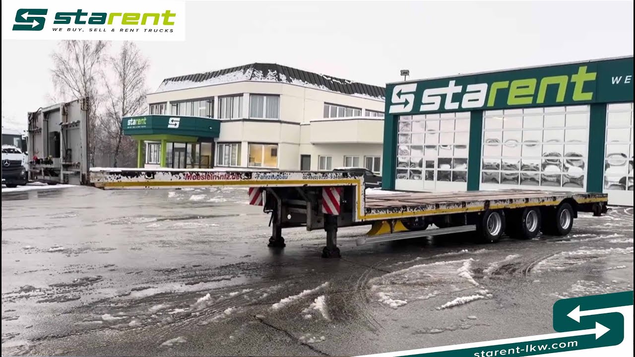 verkauft - M&ouml;slein Trailer Tieflader BPW &ndash; Achsen Containerverriegelung TR25313 www.starent-lkw.com