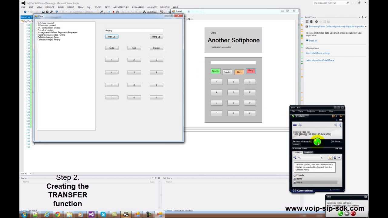 #3 How to develop a softphone by using Ozeki VoIP SIP SDK - Tutorial Part 3