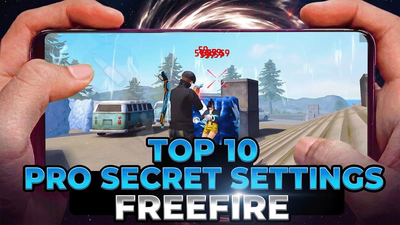 Top 10 Pro Settings Free Fire [ Secret ] Sensitivity + Fire Button Size | New Headshot Setting ~