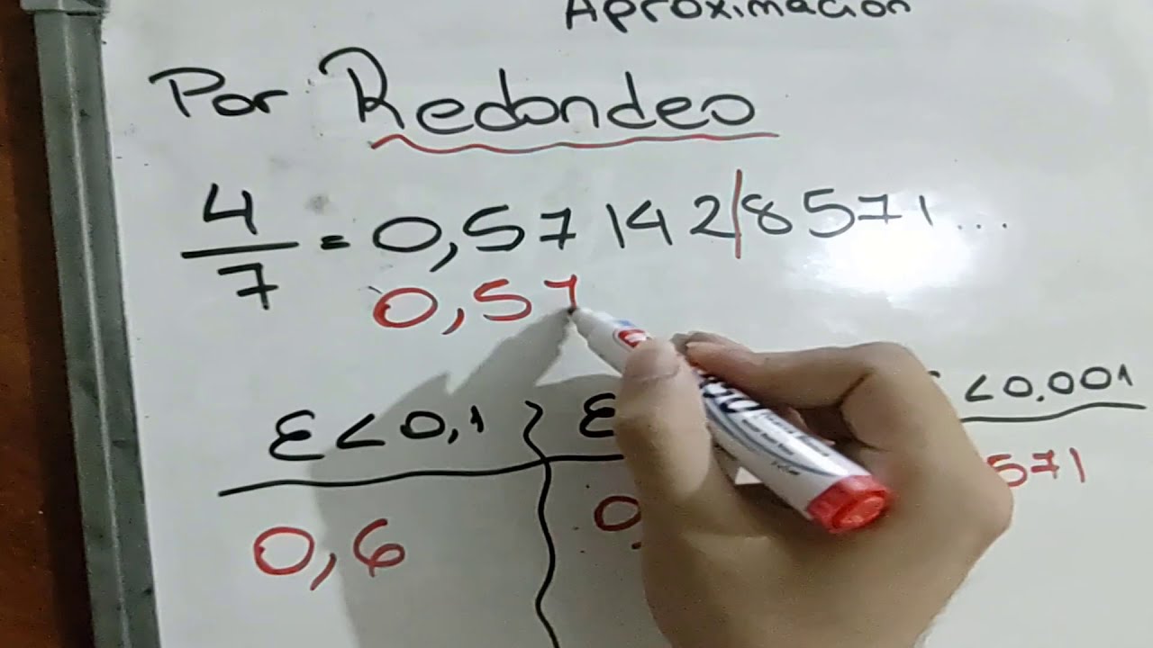 Aproximaciones por redondeo y truncamiento.