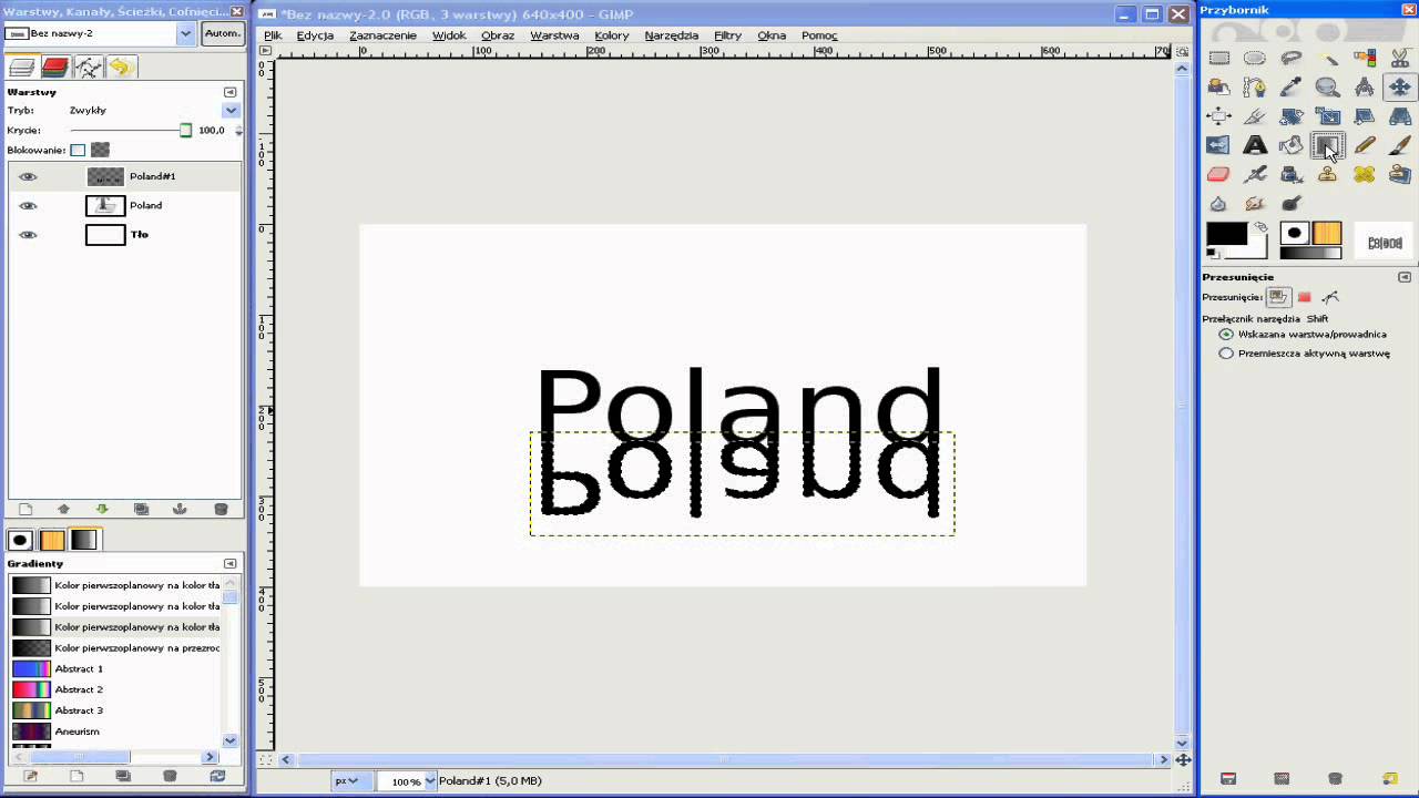 [Tutorial]GIMP-Lustrzane odbicie