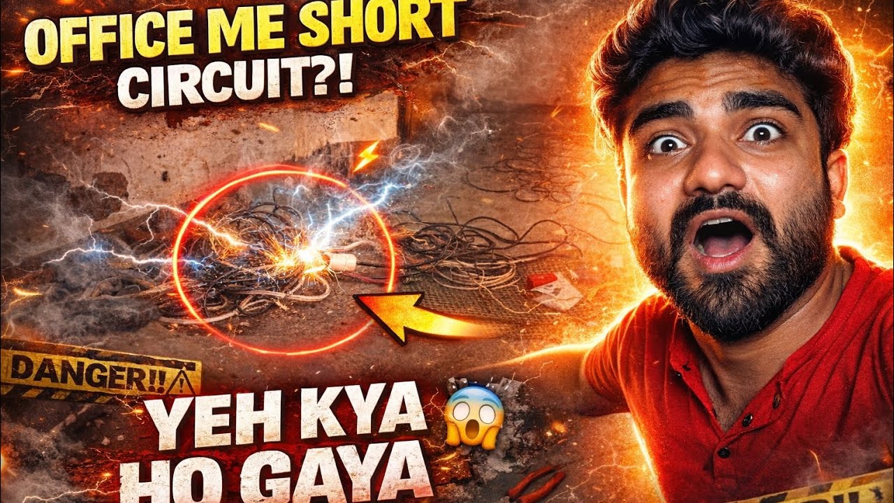 Ye Kya Ho Gaya Office Par 😱￼ (electrical fault ⚡️)🏢 
