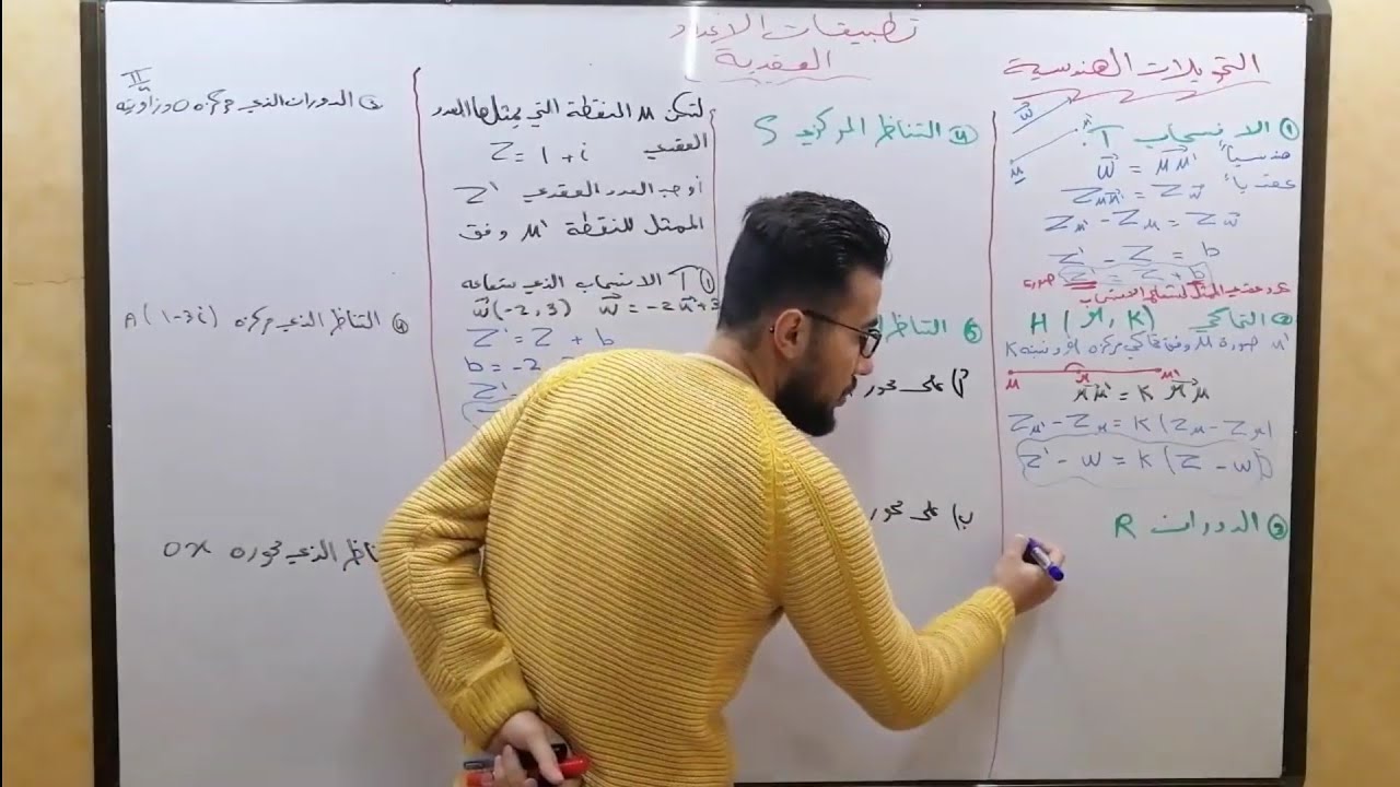 تطبيقات الأعداد العقدية_الدرس الثالث_التحويلات الهندسية_بكالوريا
