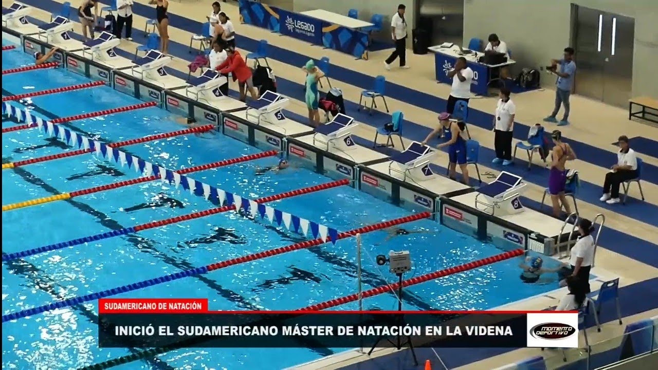 Inició el sudamericano máster de natación en la videna