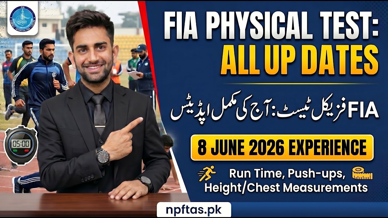 FIA Physical Test Experience | 8 June 2026 | Complete Details, Running & Tips