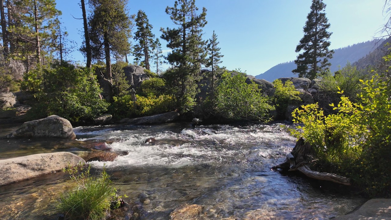 Hidden Sierra Creek | Desolation Wilderness | 4K Relaxing Water Sounds | 2 Hours