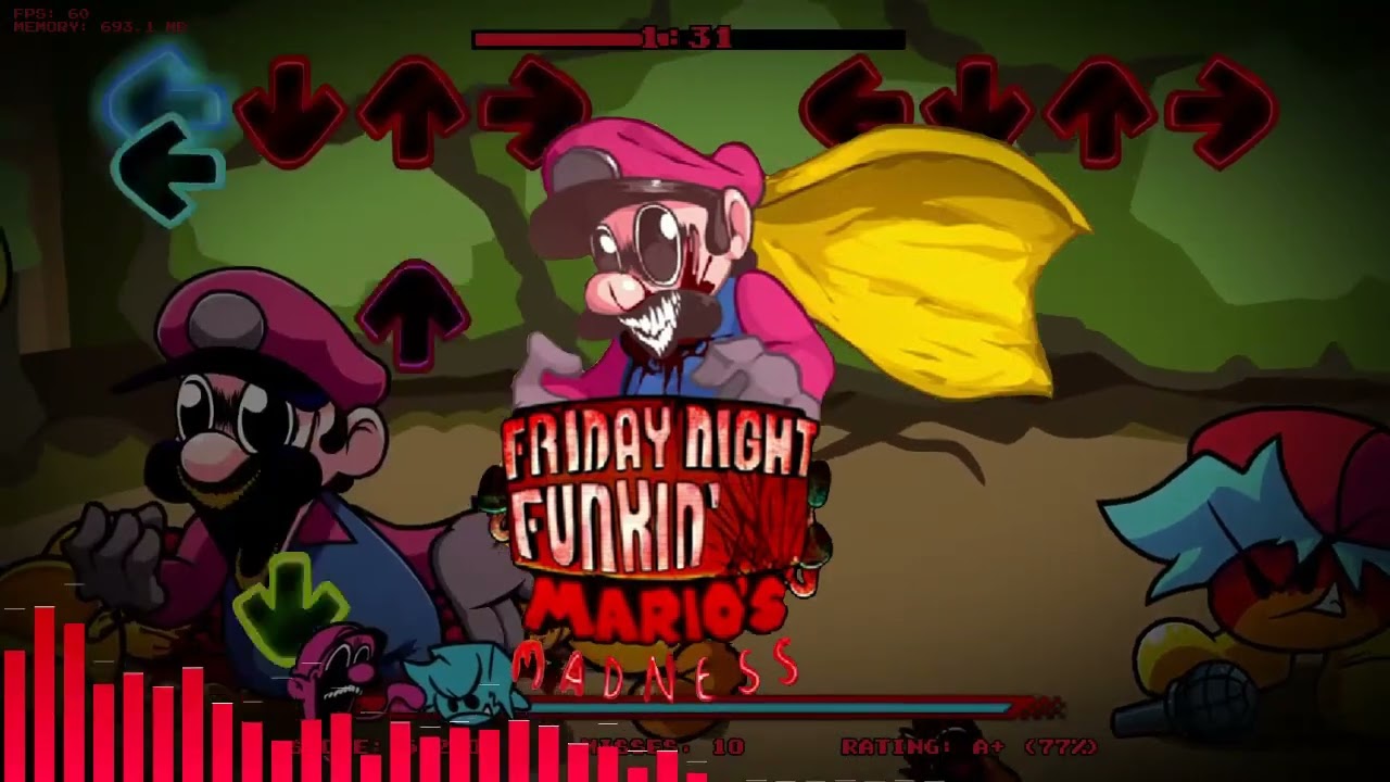FNF Mario's Madness Last Course with the dodge note sounds