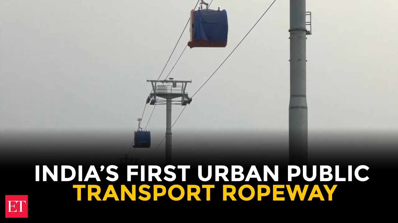 Varanasi Ropeway trial run begins | India’s first urban ropeway | ₹815 Crore Green Transport Project