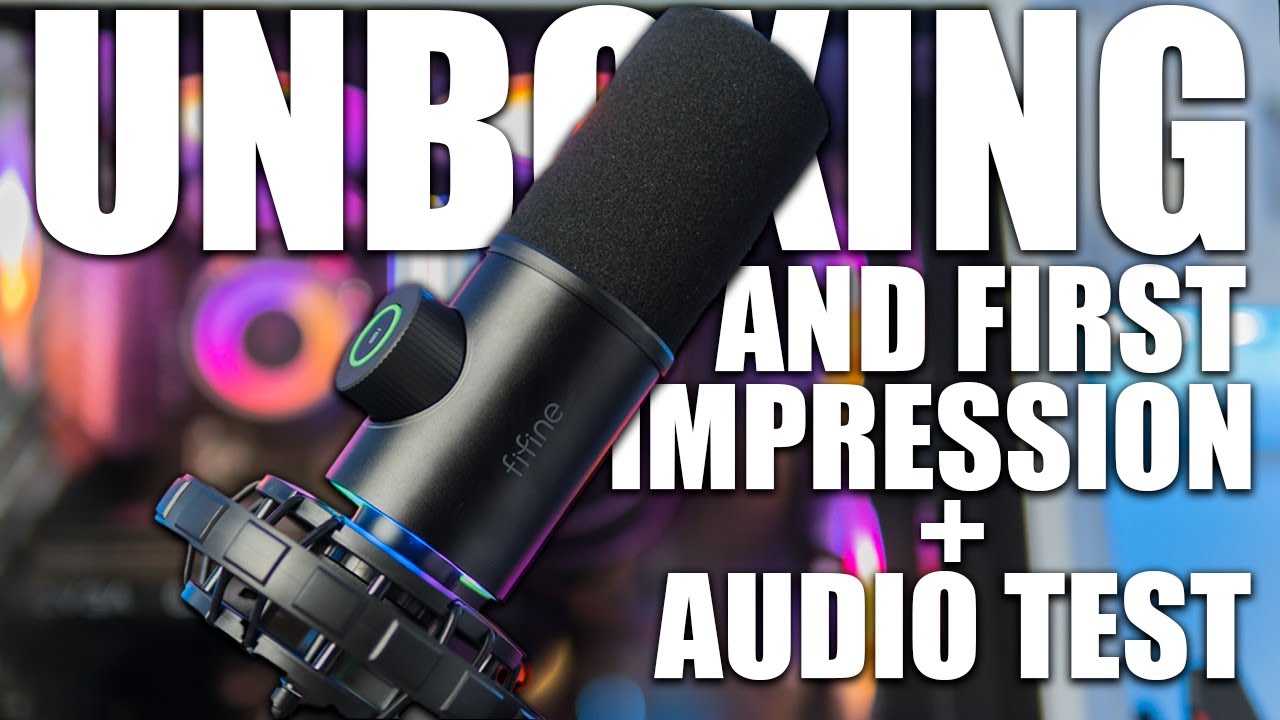 Best USB Mic For Streaming Under $100? | Fifine K658 Unboxing and First Impressions + Audio Test