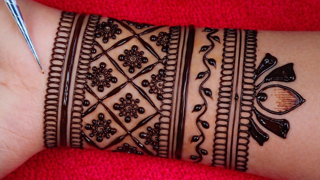 Maha Shivaratri special full hand mehndi design | simple mehndi design | lotus mehandi design