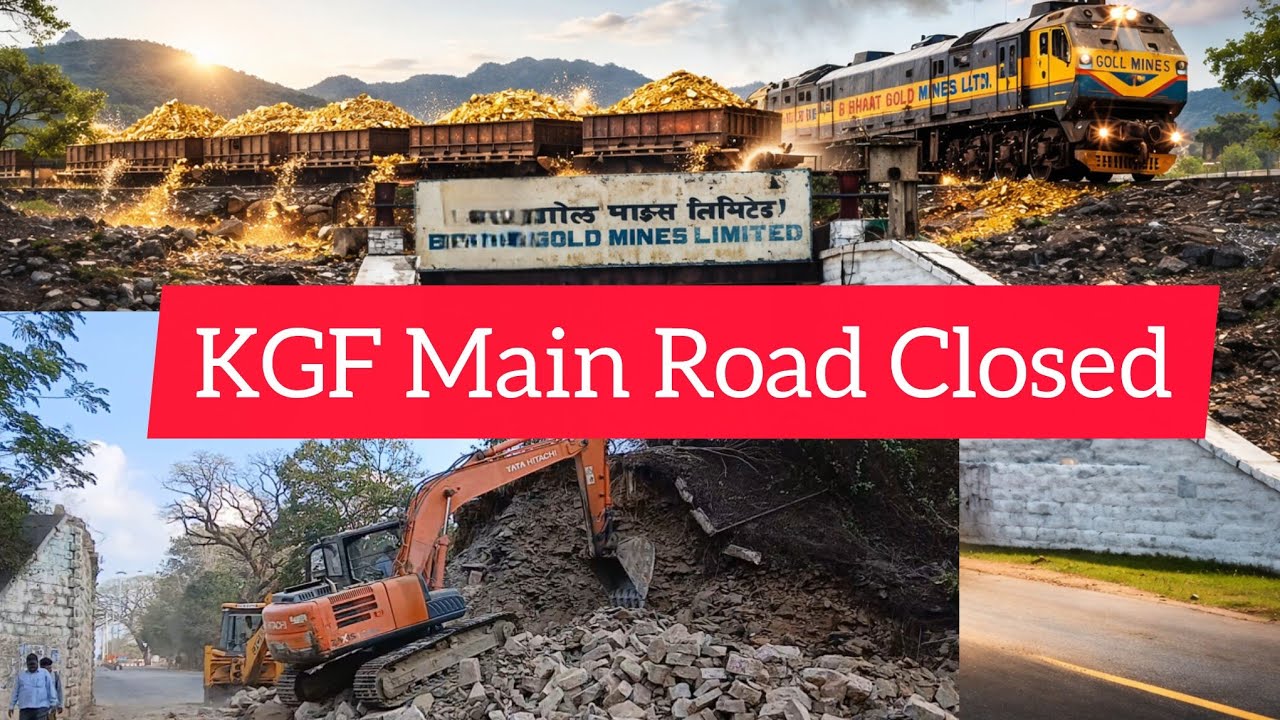 KGF Heritage Bridge Demolished for road widening @ssdnoozkgf @VTVNEWSKGF @KGFTAMILAN @KGFDocumentary