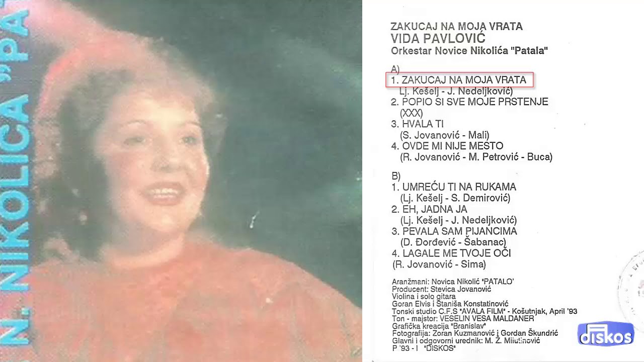 Vida Pavlovic - Zakucaj na moja vrata - (Audio 1993)