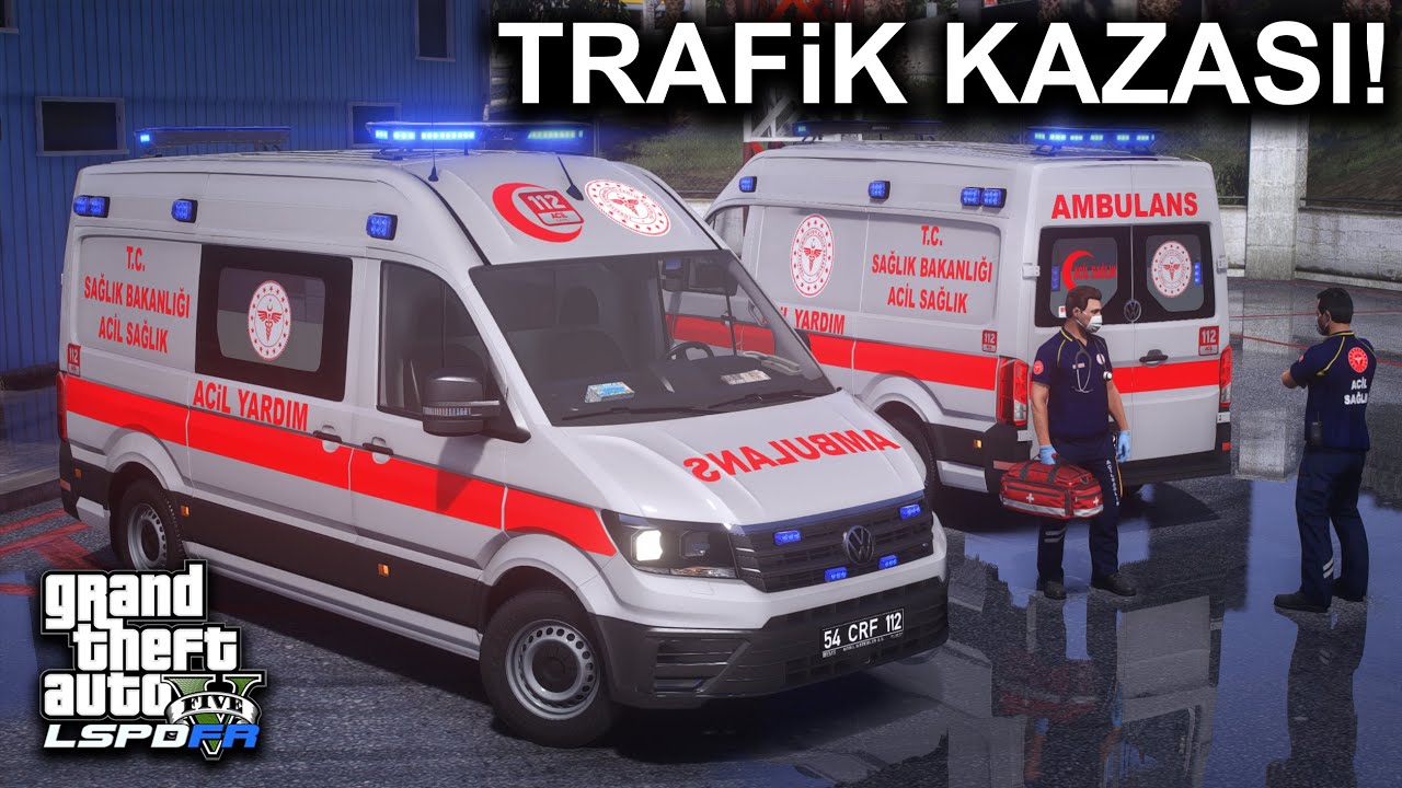 112 ACİL AMBULANS - MARKETTE BÜYÜK YANGIN !! - GTA 5 LSPDFR