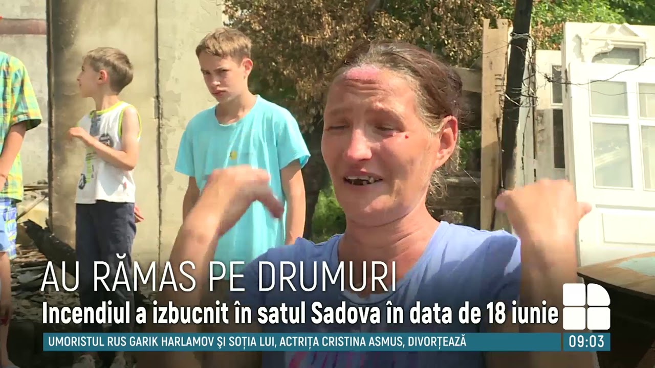 O familie cu cinci copii din raionul Călăraşi, rămasă pe drumuri