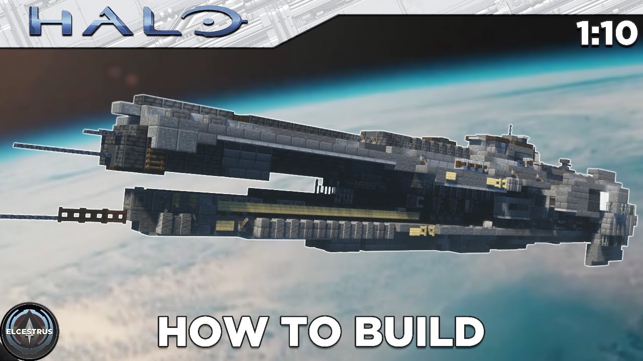 UNSC STRIDENT FRIGATE | Minecraft Halo Tutorial