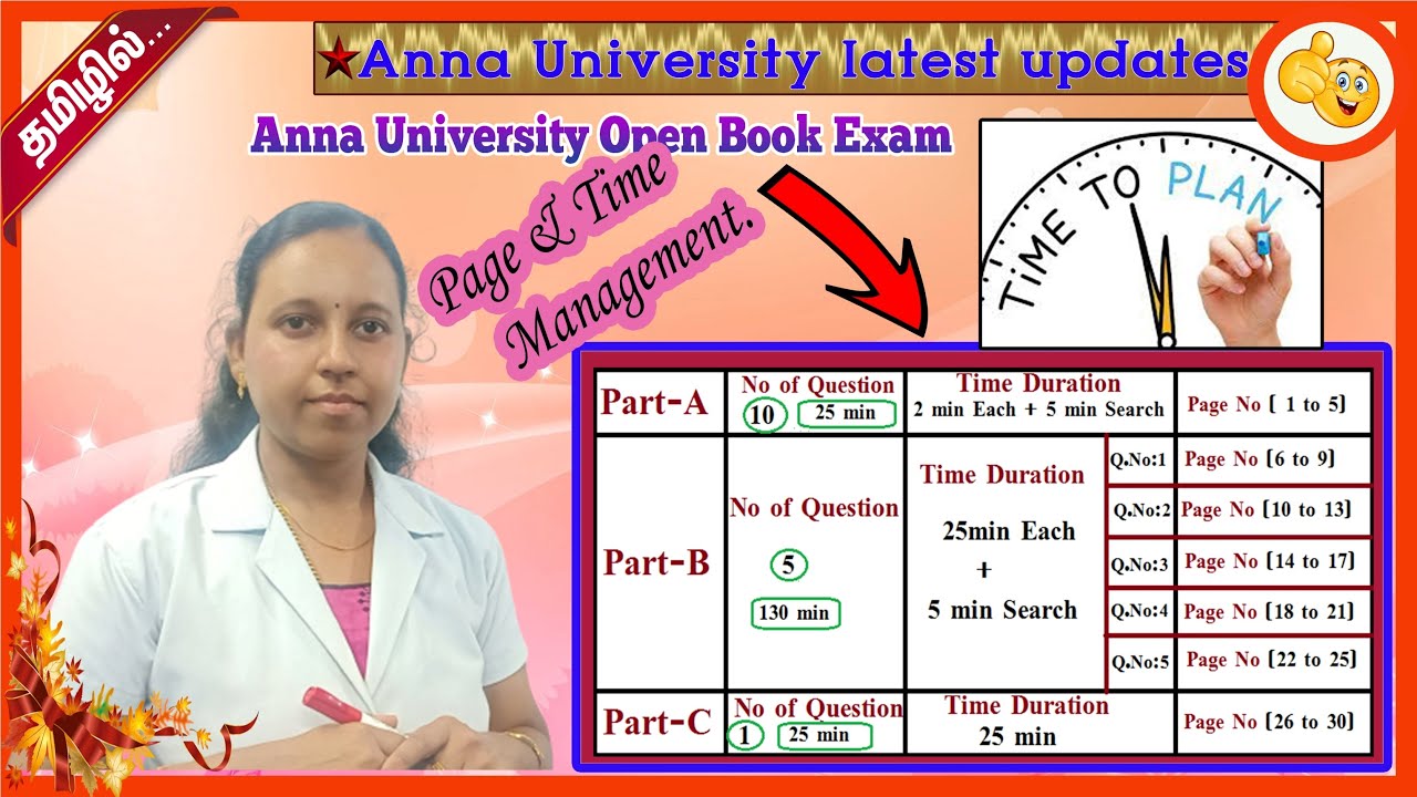 Anna university open book Exam page management and time management| latest news|re exam|full demo