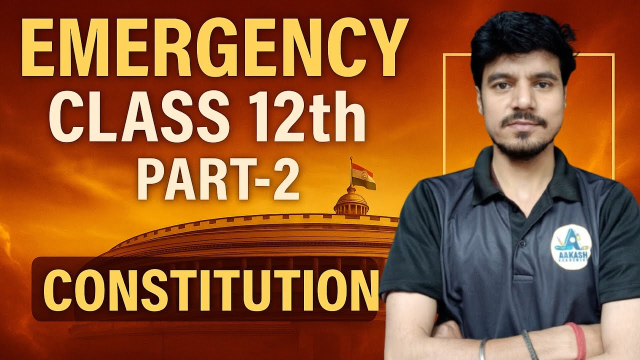 NATIONAL EMERGENCY PART 2 🔥 ll CLASS 12th ll by VIKAS SIR🔥