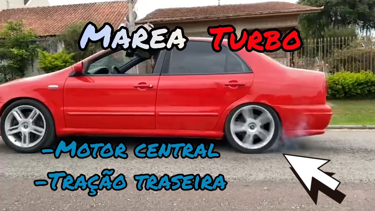 Marea Turbo tra&ccedil;&atilde;o traseira e motor central