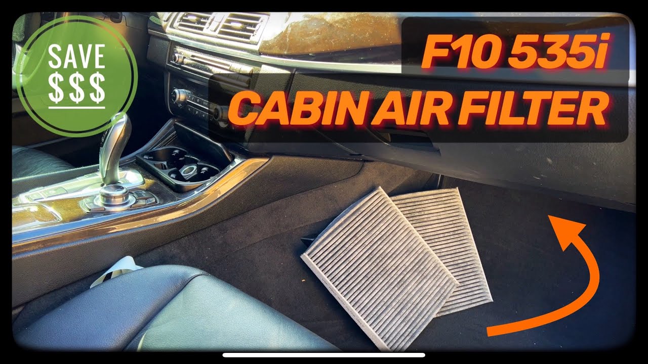 BMW F10 535i Как заменить салонный фильтр 2010 - 2016