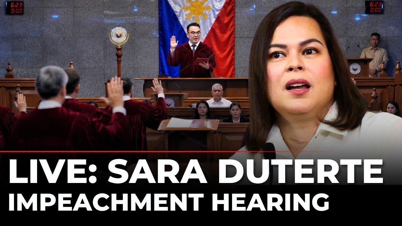 Philippines Senate LIVE | Sara Duterte Impeachment Trial LIVE | Sara Duterte Impeachment News Today