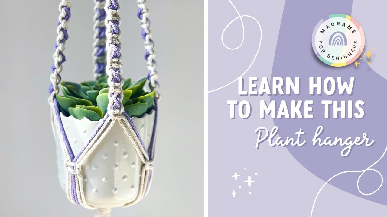 Easy Step-By-Step DIY Macrame Plant Hanger Tutorial | Macrame Tutorial for Beginners by Marloes