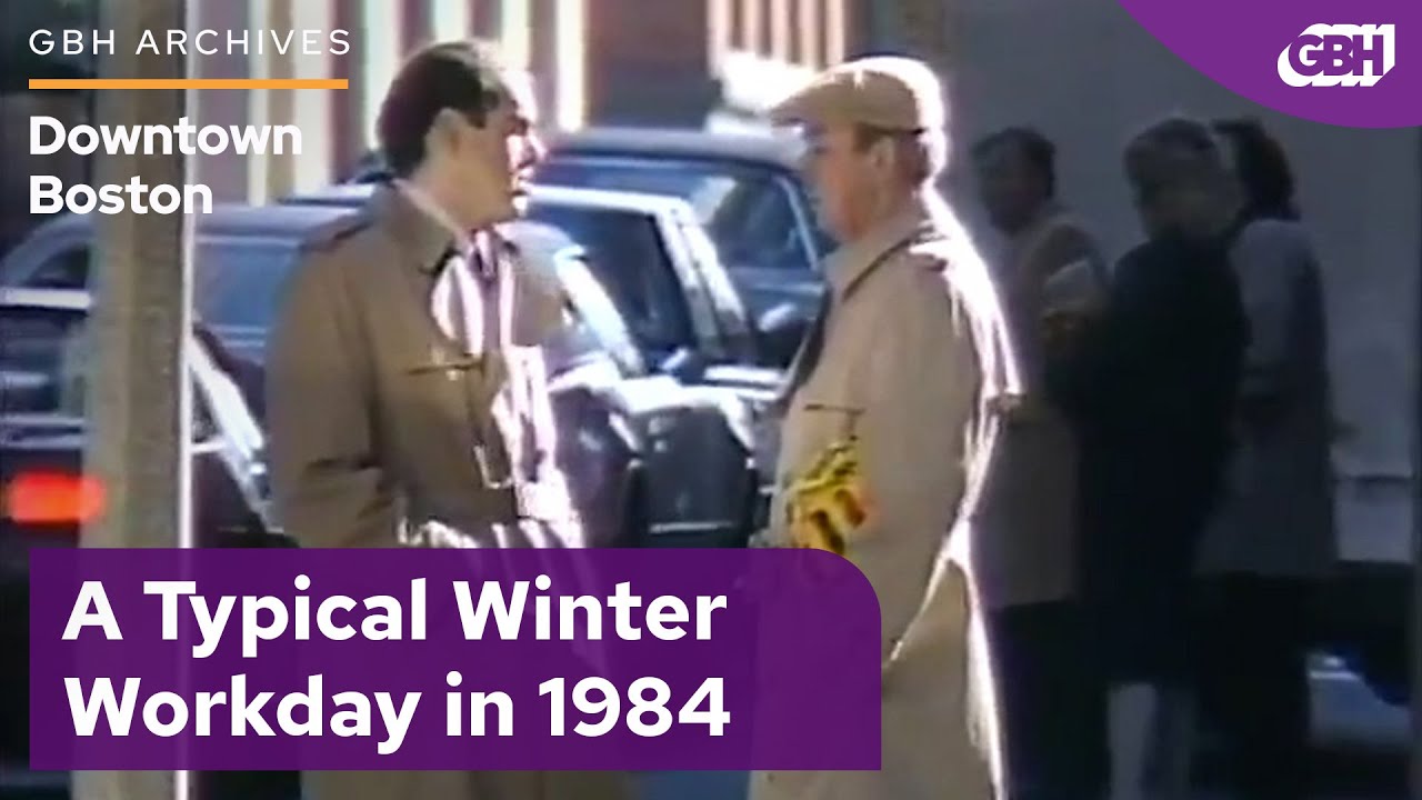 Street Scenes from Downtown Boston in December 1984