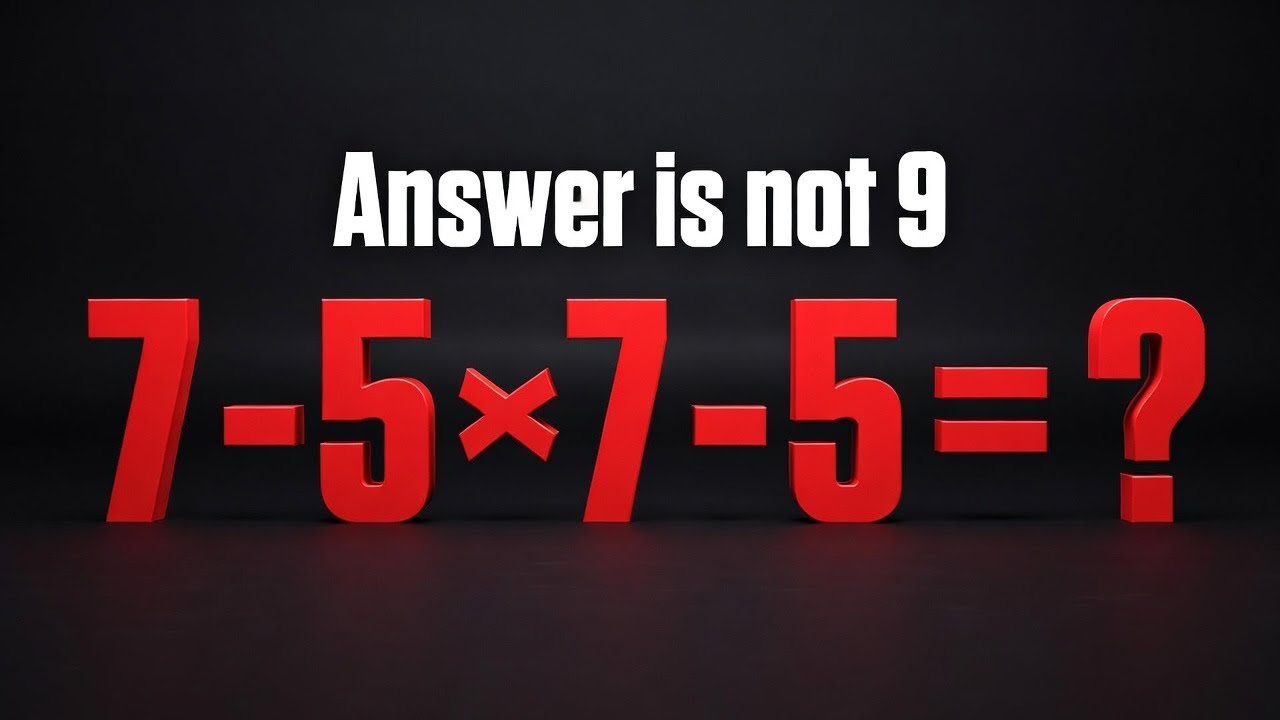 Only 1 in 5 Can Solve This Math Problem!