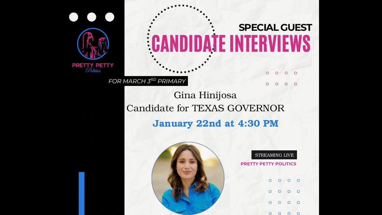 Special Guest, Gina Hinijosa  - 2026 Candidate for TX Governor
