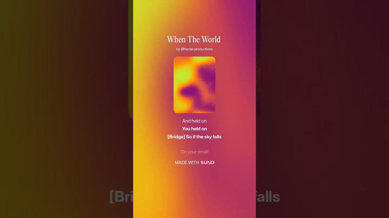 When The World