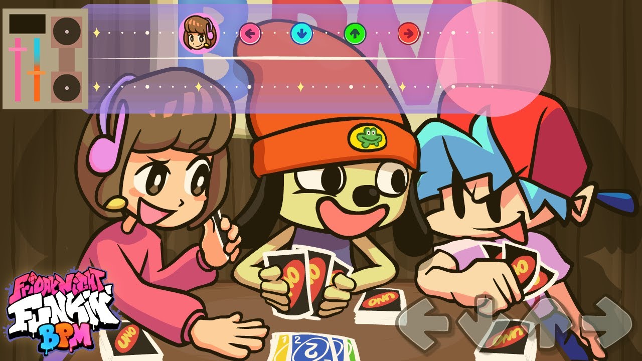 PghLFilms играет BPM (Boyfriend, Parappa, Melodii) в Friday Night Funkin'