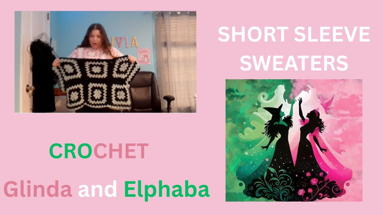 CROCET GLINDA AND ELPHABA INSPIRED SWEATERS