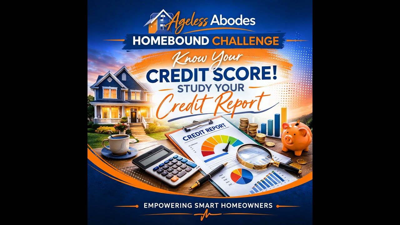 Homebound Challenge: Know your Credit Score! Study your Credit Report.