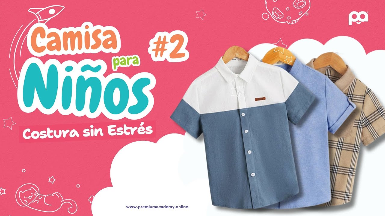 Cómo hacer una CAMISA PARA NIÑOS por tallas✨ **Confección**con Isabel Vilagomez  Premium Academy🟣
