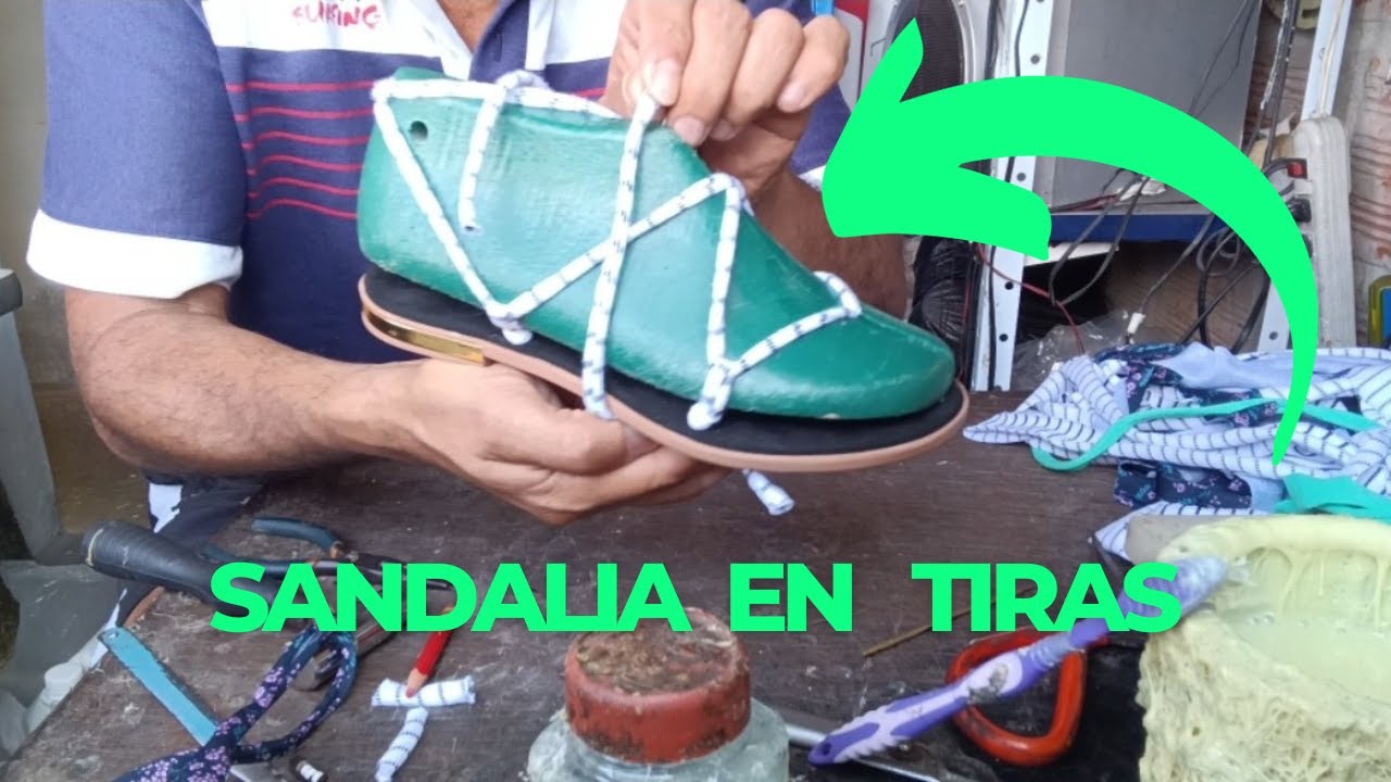 Sandalia estilo romana fácil de hacer