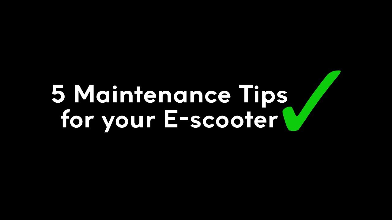 5 советов по обслуживанию вашего электросамоката