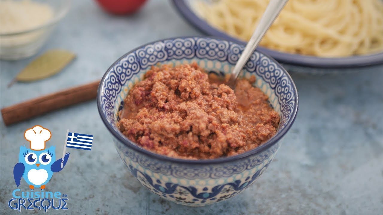 KIMA - Sauce bolognaise grecque facile et rapide - Cuisine à la grecque