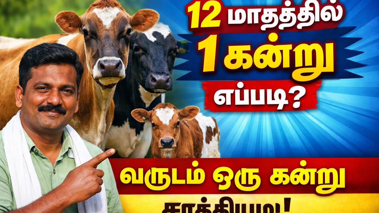 வருடம் ஒரு கன்று சாத்தியமா? | மாட்டில் 12 மாதத்தில் 1 கன்று பெறுவது எப்படி? 