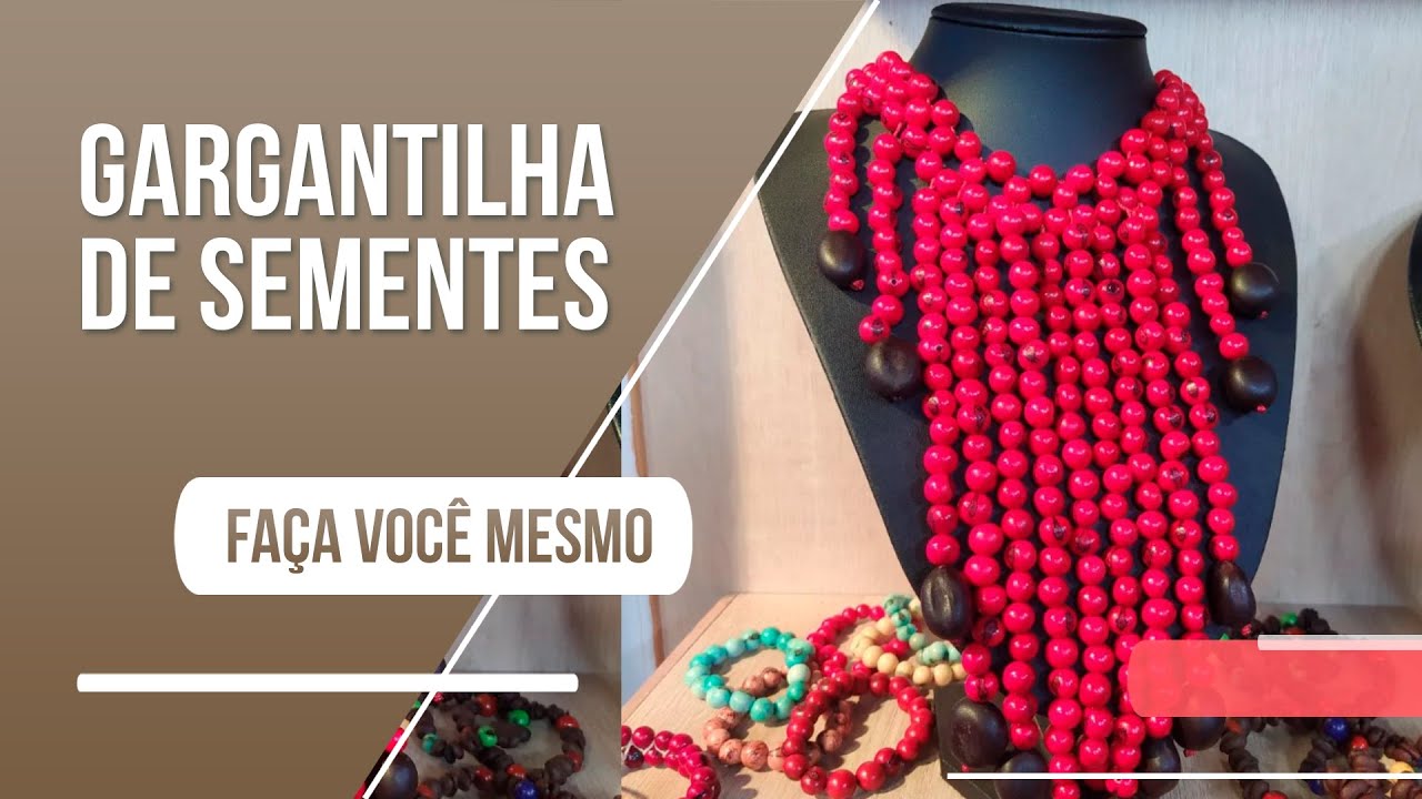 Utilize sementes naturais de açaí e jatobá para criar acessórios incríveis!