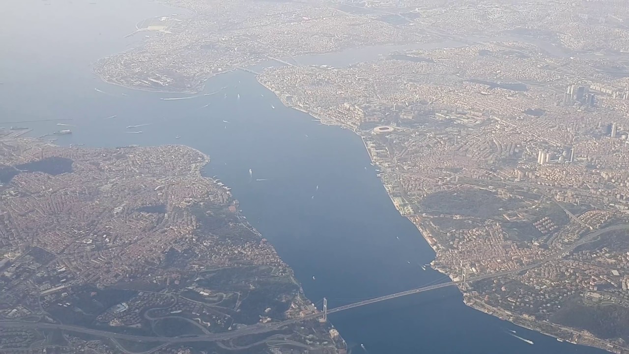 iSTANBUL  Uçak ile havadan görüntüsü 4K Samsung note 8