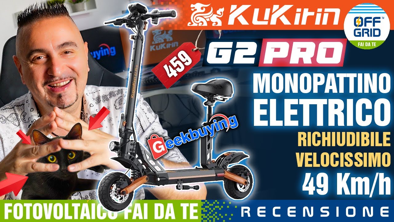 Monopattino Elettrico KUKIRIN G2 PRO Comodissimo Velocissimo 49Kmh in OFFERTA su GeekBuying 