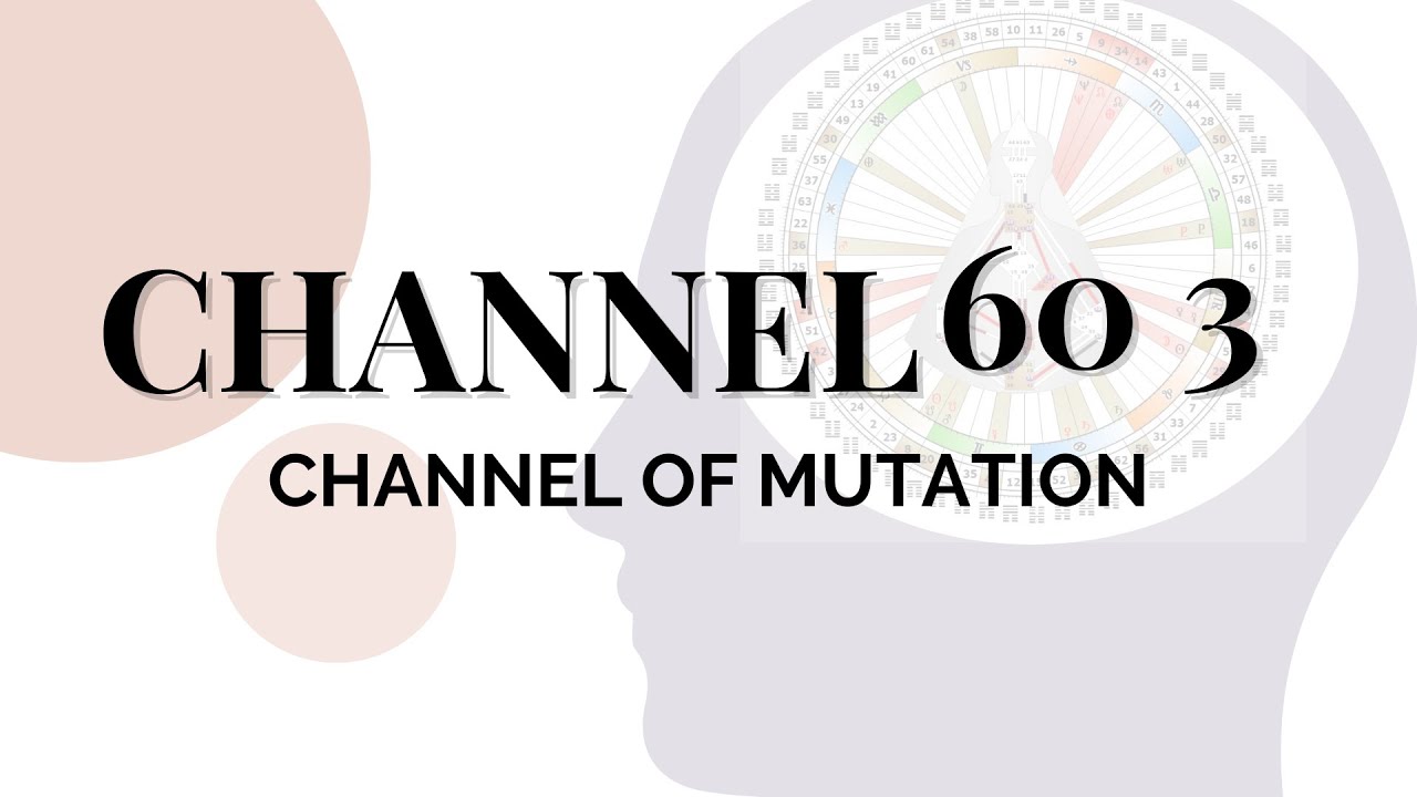 Human Design Channels - The Channel of Mutation: 60 3