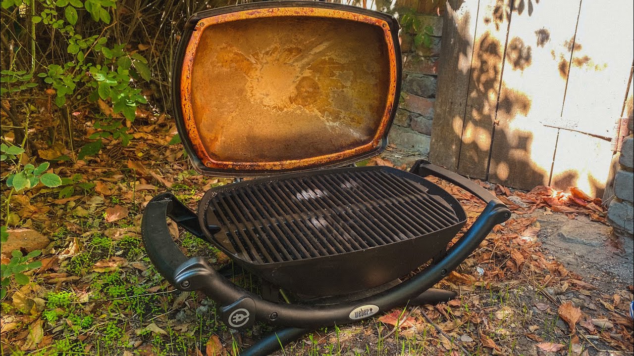 🧽🧼Чистка электрического гриля WEBER Q2400