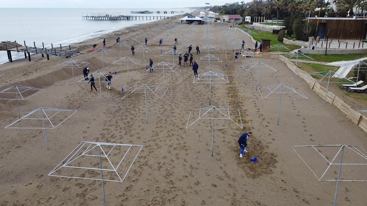 Сборы Турция 2022. Тренировка на песке