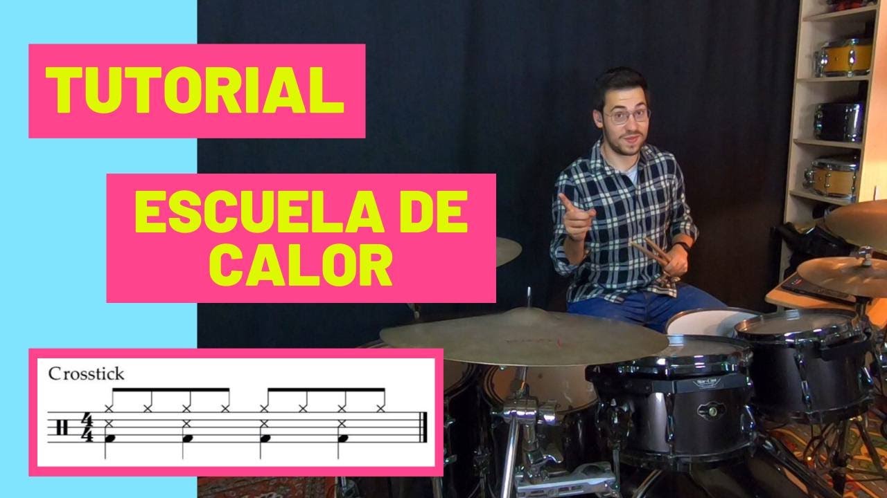 Cómo tocar ESCUELA DE CALOR en BATERÍA - Radio Futura (TUTORIAL Español)