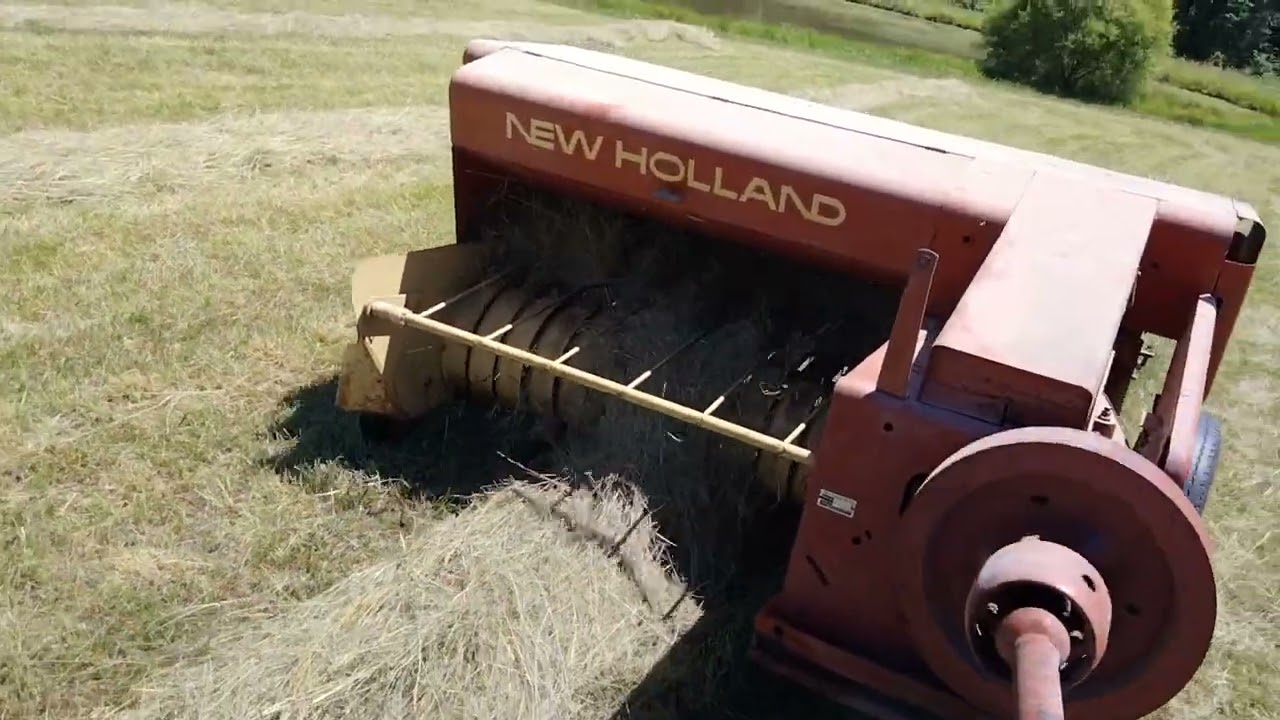 Baling the hay