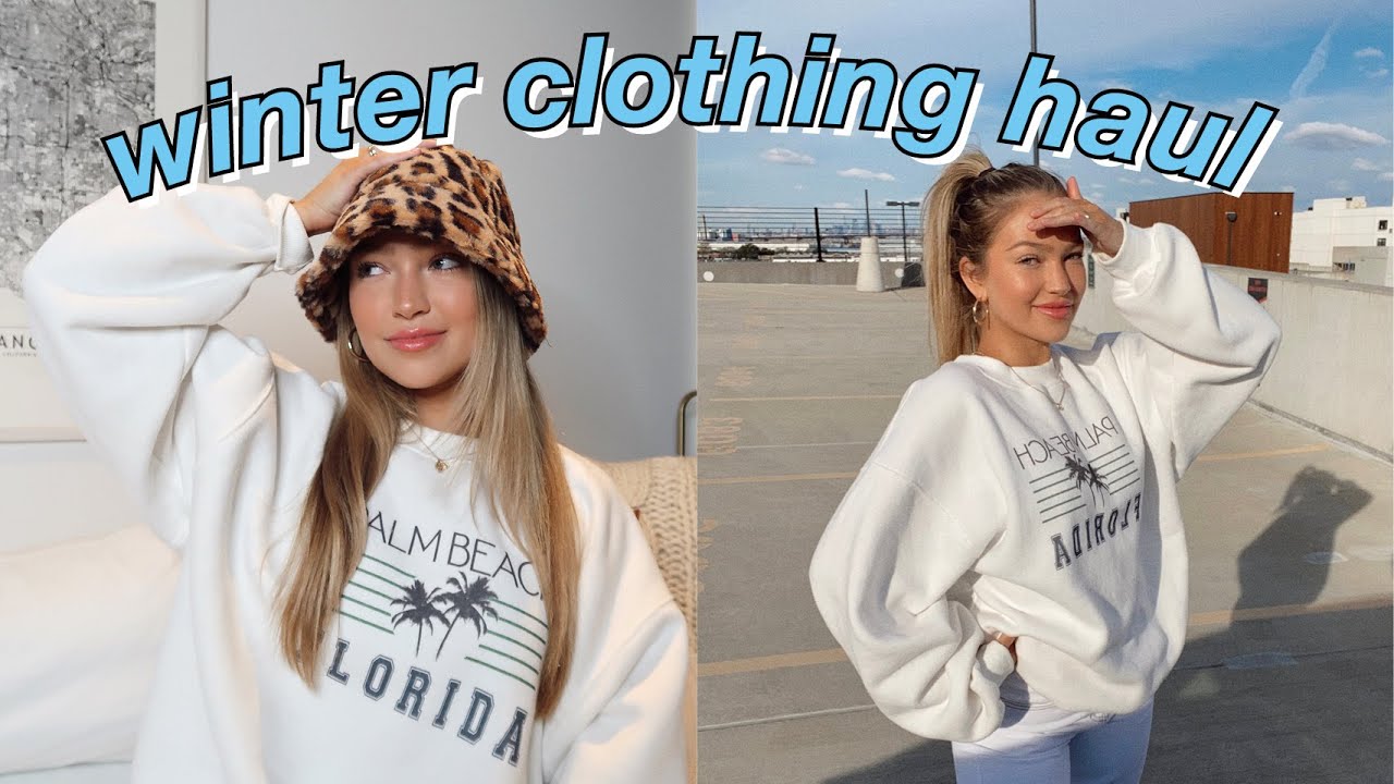 winter princess polly try-on clothing haul | maddie cidlik