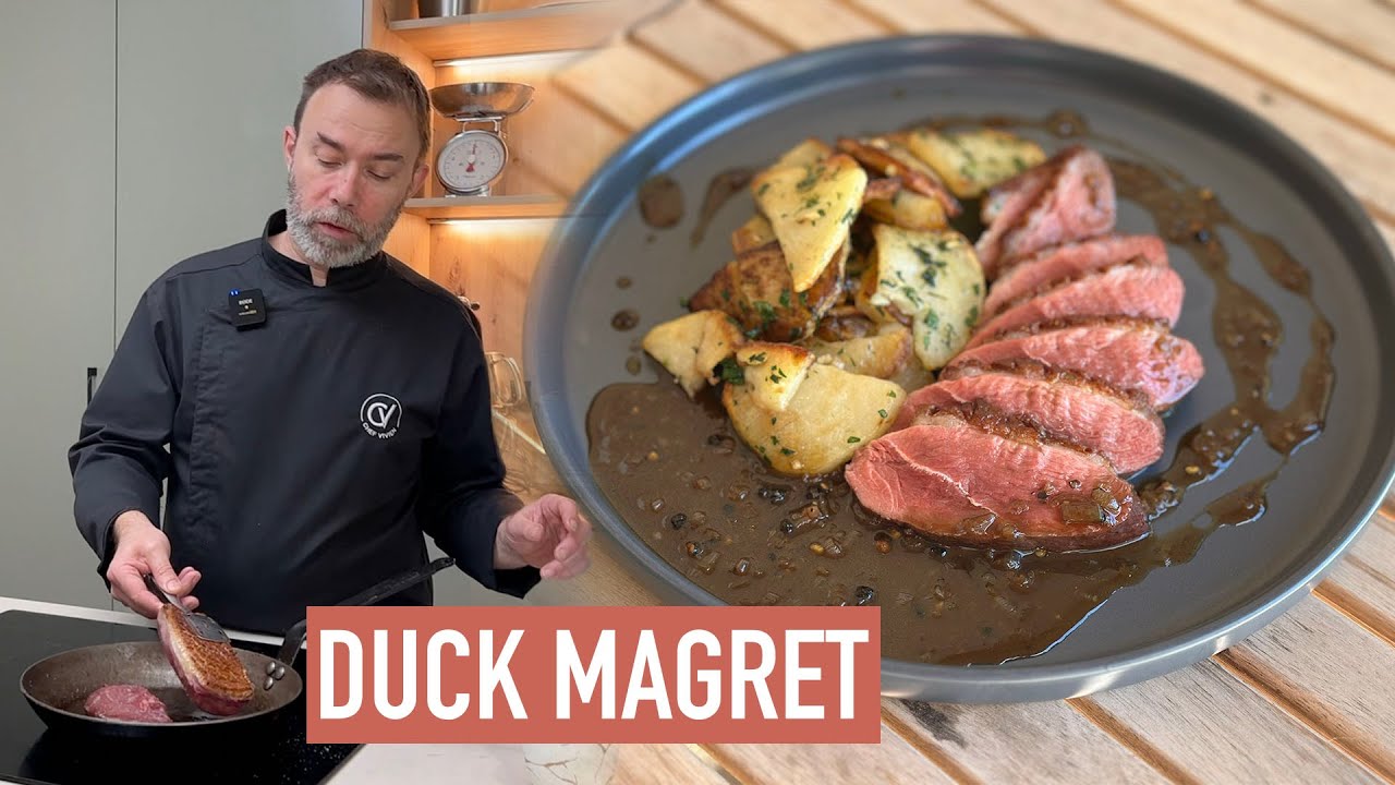 Duck magret with flavorful sauce | A Gascon delight by chef Vivien