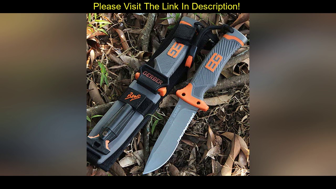 ✓ Wholesale Sharp fixed Blade Hunting Knife Gray Titanium Camping Survival Tactical Knife Diving Pa