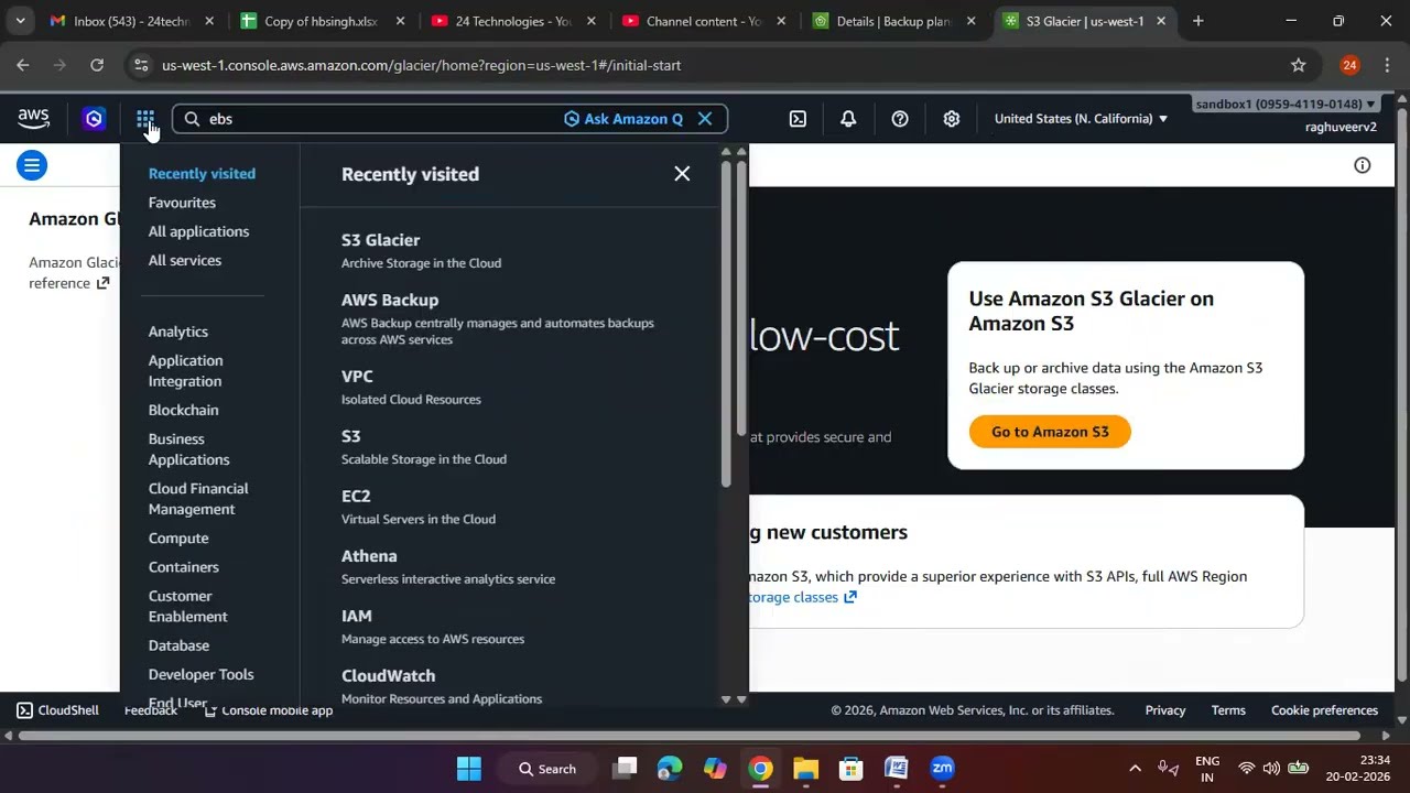 CLOUD | AWS | Aws Backup plan creation Lab in Telugu | ✆ WhatsApp 9885573740